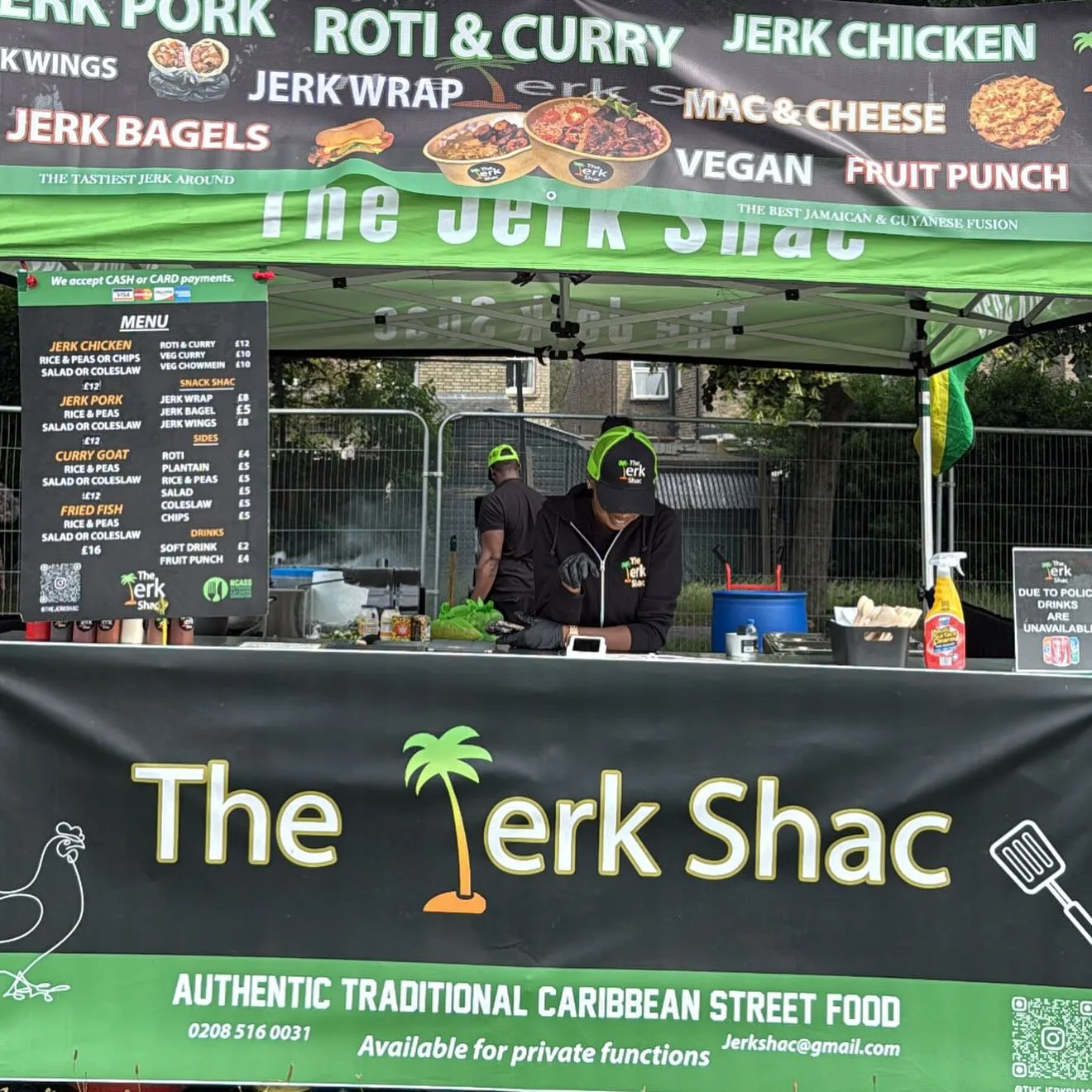 The Jerk Shac pop up stall